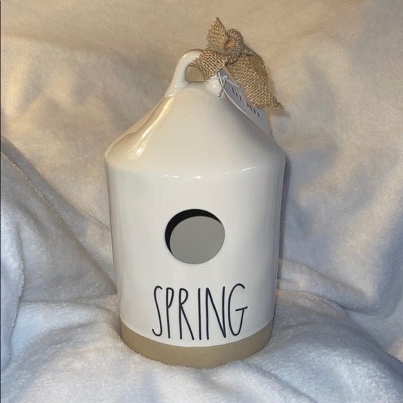 Rae Dunn Ceramic “Spring” Birdhouse - Picture 1 of 3